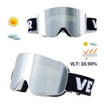 숏스키 벡터 스키 고글 이중 U400 안티안개 U 보호 큰 스키 마스크 안경스키 스노우 여성 스노우 보드 고글, 04 Colour 4