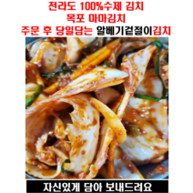 전라도 수제김치 알베기 배추 겉절이 1kg 2kg 3kg, 알베기 배추 겉절이 3kg