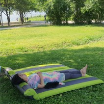 자충매트 에어매트 에어매트리스 캠핑매트 5Cm 런웨이브, 블루