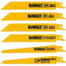 디월트 Reci프로cating 톱 블레이드 메탈/우드 커팅 세트 6-피스 (DW4856) 324798331594