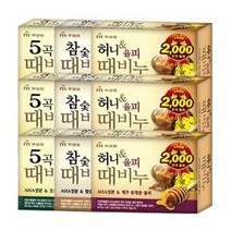 무궁화 5곡때비누100g 5개 + 허니율피때비누100g 5개 + 참숯때비누100g 5개, 참숯5개+오곡5개+허니5개