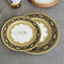 도자기식판 성인식판 다이어트 빈티지 세라믹 디너 창의적, 3.8 inch 10 inch
