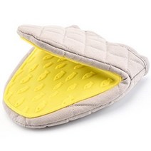 1+1 북유럽 패브릭 실리콘 냄비손잡이, 노랑1+1