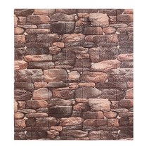 붙이는 벽지 셀프 웨인스코팅 템바보드 풀바른3D 벽돌 벽 스티커 DIY 벽지 거실 침실용 TV 방수 붙이, 12 12_01 77x70cmx2.5mm