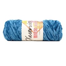 100g Chenille Velvet 원사 Wram 단색 손으로 짜여진 두꺼운 크로 셰 뜨개질 스레드, 검은색