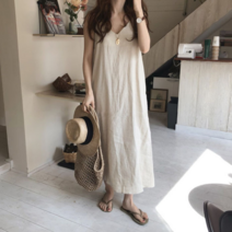 하젤 미우 린넨 나시 롱원피스_M1157