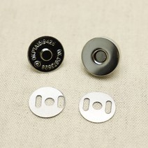 1셋 - 17mm - 암수 3쌍 똑딱 자석단추 가방부자재