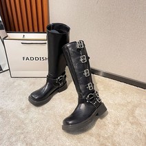 여성 가죽 롱부츠 베이직 여성 롱부츠 3cm~5cm