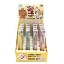 애니멀 프렌즈 흔들 샤프 24개(박스) 캐릭터 귀여운 펜슬, 1세트
