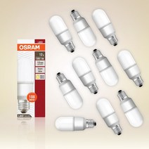 오스람 LED 스틱형 램프 12W 10개, 전구색, 전구색