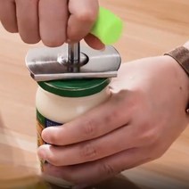 각종 양념 소스 유리병 병뚜껑 간편손잡이로 열기, 그린 2p세트