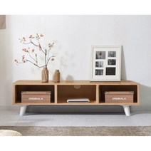 저렴한 원룸가구 오픈형 3칸 수납 TV거치대 거실장(100cm 5색) 심플 티비장 벽걸이TV, 멀바우