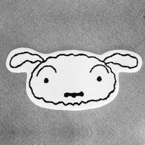 [차앤코코] 짱구는 못말려 흰둥이 욕실 매트 카펫 러그, 흰둥이(화이트)