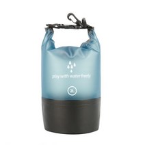 5L/10L/20L 야외 드라이 자루 보트 타기 카약 하이킹 스노우 보드 캠핑 래프팅 낚시 PVC 방수 가방, 2L-Lake Blue