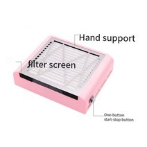 150W 네일 진공 청소기 집진기 전문 재료 모든 손톱 추출기 팬 매니큐어 먼지, 없음, EU+Pink