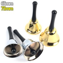 테이블 종 핸드벨 심리교구 유아악기놀이 특수교육교구, 은색 - 65mm