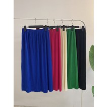 허니제이 / 패어블 플리츠주름 밴딩 롱 스커트(5color)