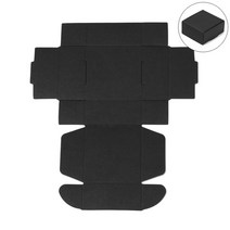 예단함 보약용돈 오프라벨 오동나무상자 우드도시락 원목선물상자 나무보석함 크라프트상자 꽃상자 10 개몫 다중 크기 크래프트 종이 상자 갈색 판지 수제 비누 상자 흰색 공예 종이, 9.5x9.5x3cm, 검은 색