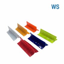 WS 임시차선 오뚜기(100EA) 고휘도 반사지 임시포장 도로 공사, 색상:주황