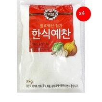 발효핵산 한식예찬(백설 3k) 4개 식자재마트 대용량 업소용 MSG 아미노산 미원