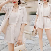 여름 여자 정장 반팔+반바지투피스 정장슈트 kirahosi 정장세트 1호 CIvko9f+ 덧신 증정