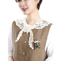 YD917 색동호박 레이스 케이프 머플러 스카프