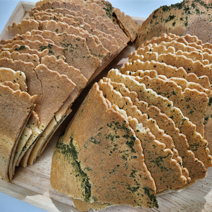 수제 다이어트 간식 센베이 완도산 부채꼴 파래 전병 대용량 1.5KG