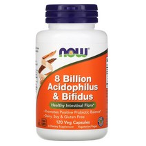 나우푸드 8 Billion Acidophilus & Bifidus 120 식물성 캡슐es