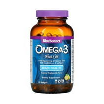 블루보넷 뉴트리션 오메가3 피쉬오일 Brain Health 레몬향 2000mg 120소프트젤 EPA DHA 에이코사 아이코 펜타엔산 도코사헥사 엔산 에노익산