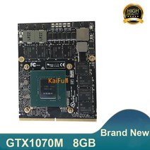 새로운 비디오 카드 GTX1070M GPU 8GB DDR5 그래픽 카드 DELL ALIENWARE 18 M18X R2 R3 R4 HP MSI CLEVO 노트북 완전 테스트, For MSI