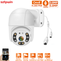 3mp5mp 2.5quot poe ptz video ip cctv 감시 보안 네트워크 카메라 시스템 키트 4xdigital 줌 facedetectionoutdoor 방수, 3.0mp poe ip ptz