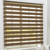 [윈샵 고급 콤비블라인드 내츄럴 카라멜_ H 165cm ]사이즈 주문제작 롤스크린 커튼 아파트 거실주방안방 브라인드 아이방