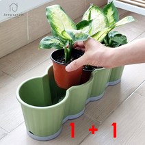 슬릿분 슬릿 화분 방울토마토 긴 플라스틱 모종 포트 1+1, 모종화분_화이트 1+1