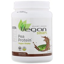 VeganSmart 완두콩 프로틴 식물성 셰이크 초콜릿 585g (20.6oz)