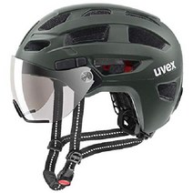 우벡스 바이저 피날레 바이저가 있는 uvex 자전거 헬멧 크기 52-57cm, Single, forest mat