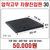 경사로X진입판 압착고무차량진입판 (자동차 경사로 경사판 램프 슬로프), 1개