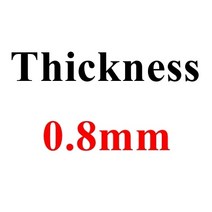 ohp필름 투명 손코팅 pvc 코팅 PVC 하드 리지드 보드 화이트 블랙 광택 플라스틱 시트 방수 라미네이트, 05 0.8mm_02 Black 200mmx100mm