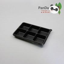 다용도 직사각 6칸 용기 / 100개