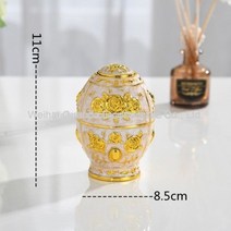 빌리네집 유럽풍 엔틱 자동 이쑤시개 통, 06 금백자화