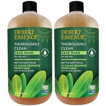 Desert Essence 티트리 오일 세안제 32 Fl Oz(2팩), Original_31.99 Fl Oz (Pack of