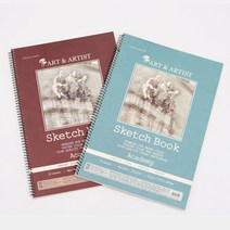 전문가용 8절스케치북 25매 1개_랜덤_미술스케치북 전문가용스케치북 수채화스케치북, 8절