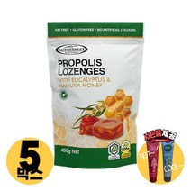 [사은품제공]호주 마더네스트 프로폴리스 & 마누카 허니 캔디 400g PROPOLIS MANUKAHONEY 사탕 알지알지몰 RZ, 상품수량, 5개