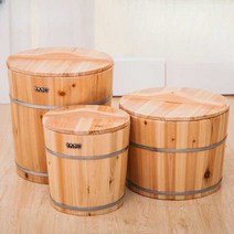 가정용 족욕기 습식 족욕탕 전나무 원형, 5kg