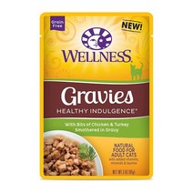 웰니스 캣 헬시 인덜전스 그레비 닭고기+칠면조 85g, 단품