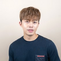 투애니위그 투블럭가발 스핀 스왈로펌 2컬러 남자 군인 부분 가발, 라이트 브라운, 오른쪽에서 왼쪽