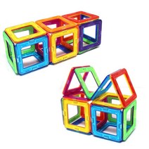 사각형 자석 사고력 발달 이것저것 만들기 유아자석 블록놀이 소근육