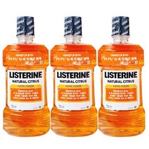 리스테린 내추럴 시트러스 구강쳥걸제, 750ml, 12개