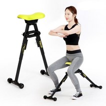 밸런스파워 스쿼트 하체 운동기구 가정용 헬스기구, 블랙