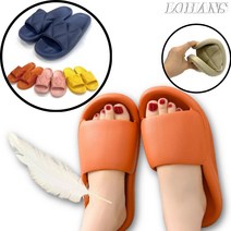 LOHANS 층간소음방지 폭신폭신 EVA쿠션 범퍼 홈슬리퍼 실내화 사무용 가정용 실외용, 블랙, 옵션2 _ 파스텔 무지 슬리퍼, 1개