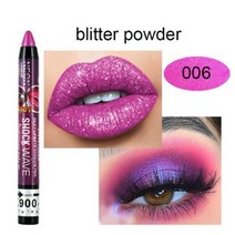 아이쉐도우 아이메이크업 아이 스틱 글리터 섀도우 팔레트 펄아이 애교살 눈화장 new 36 color 펜 립 펜슬 방수 2 in 1 ey shadow 방수 오래 지속되는 진주 펜, 6글리터